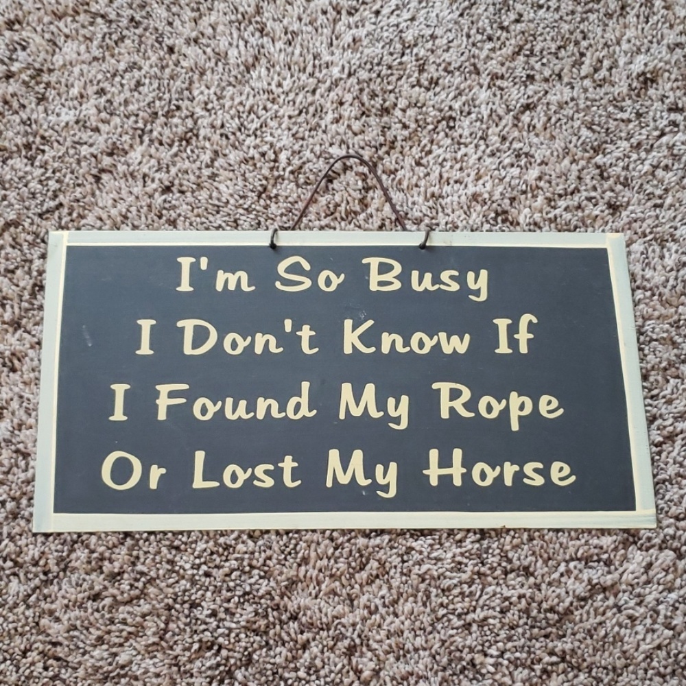 Rustic tin sign